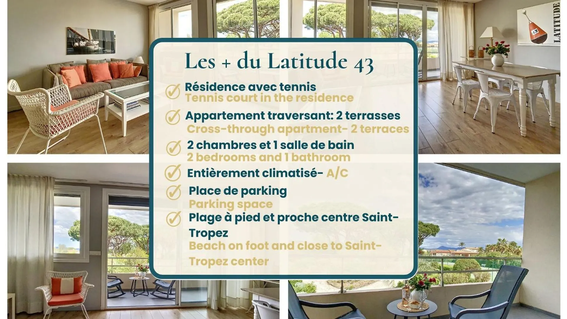 Latitude 43-Apartment-Saint-Tropez-Tennis